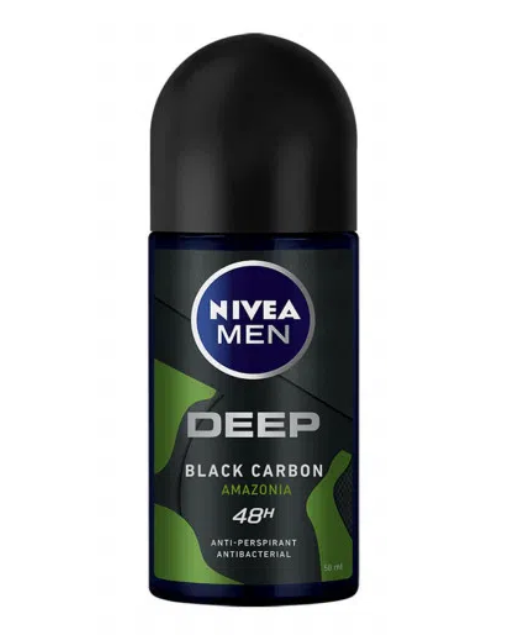 رول ضد تعریق مردانه نیوآ مدل Deep Black Carbon حجم 50 میلی لیتر