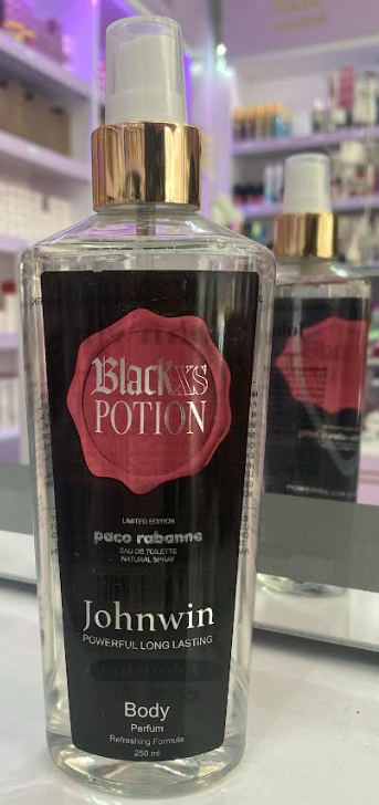 بادی اسپلش جان وین زنانه مدل black xs potion حجم 250 میلی لیتر