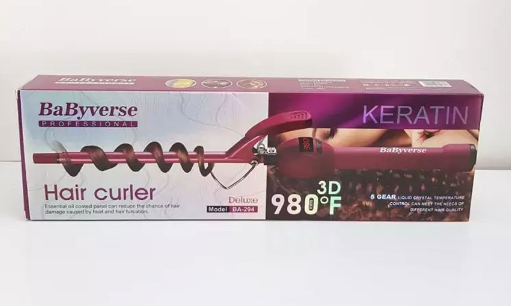 فر کننده مو بابی ورس مدل ba-294 فر ریز ، 9 میل ، سیم تلفنی ، بابلیس