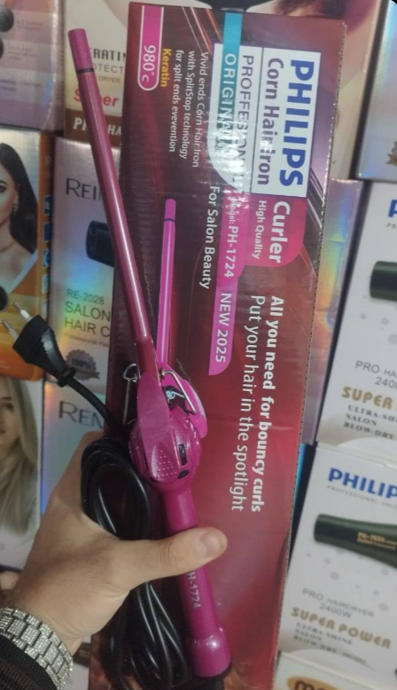 فر کننده و بابلیس فر ریز مو خودکاری فیلیپس مدل PH-1724 PHILIPS 2025