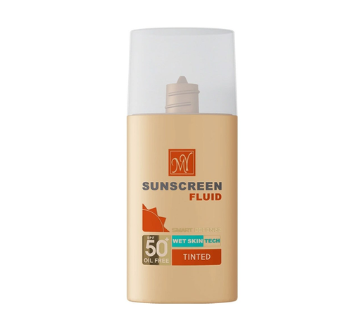 فلوئید ضد آفتاب رنگی مای با SPF 50 مدل Smart Defense حاوی محافظ UVA و UVB مناسب انواع پوست حجم 50 میلی لیتر