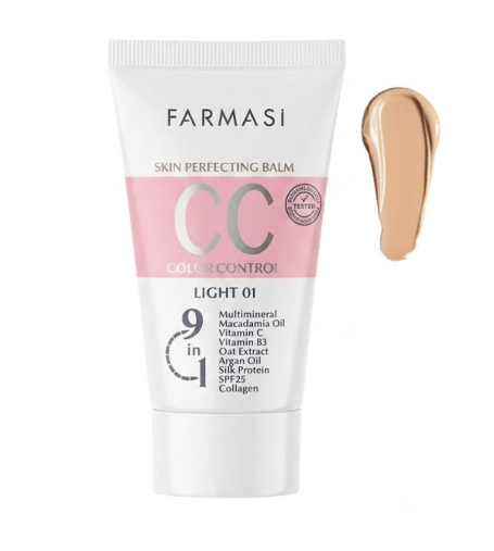 سی سی کرم LIGHT 01 حجم ۵۰ میل با SPF25