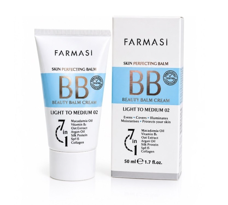 BB کرم شماره SPF 15 Light to Medium 02 حجم 50 میل