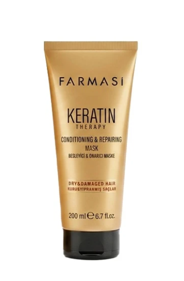 ماسک ترمیم کننده مو مدل keratin therapy  حجم 200میل