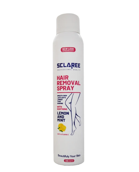اسپری موبر بدن مدل Lemon And Mint حجم 200 میلی لیتر اسکلاره ا Sclaree Lemon And Mint Hair Removal Spary 200 ml