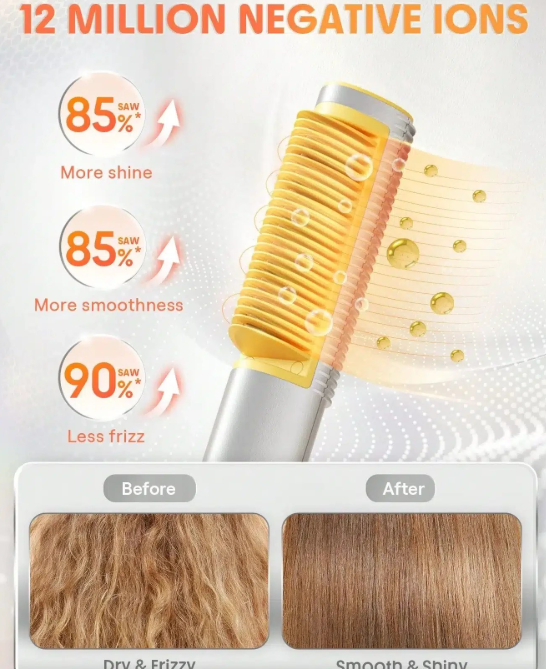برس حرارتی شیگلم Sleek Chic 3D | برس صاف کننده و حالت دهنده مو ا Sleek chic 3D thermal straightening brush