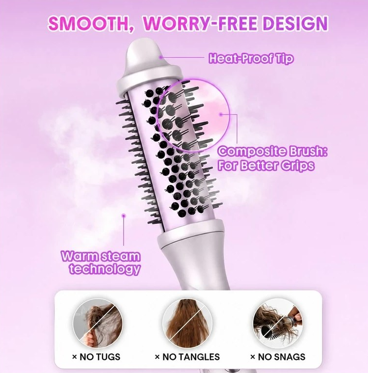 برس حرارتی بخاردار شیگلم مدل Hydra Shot Steam Blowout Brush Pro | سایز 38mm