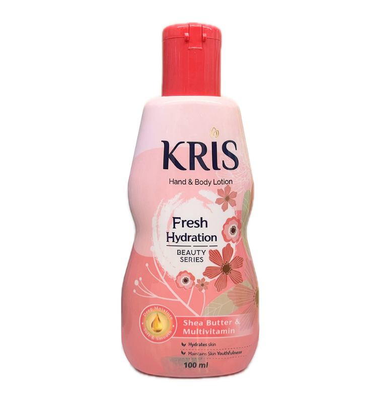 لوسیون دست و بدن کریس حجم 100 میل مدل هیدراتیشن و تازه ا Kris hand and body lotion fresh hydration