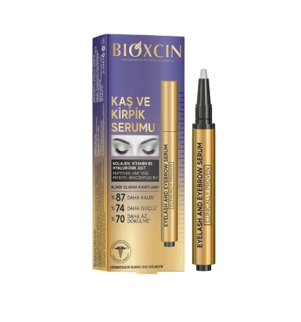 سرم تقویت‌کننده ابرو و مژه Bioxcin مدل Kaş ve Kirpik Serumu (Eyebrow & Eyelash Serum)